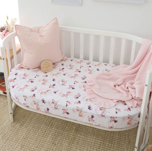 Fitted Cot Sheet - Carousel