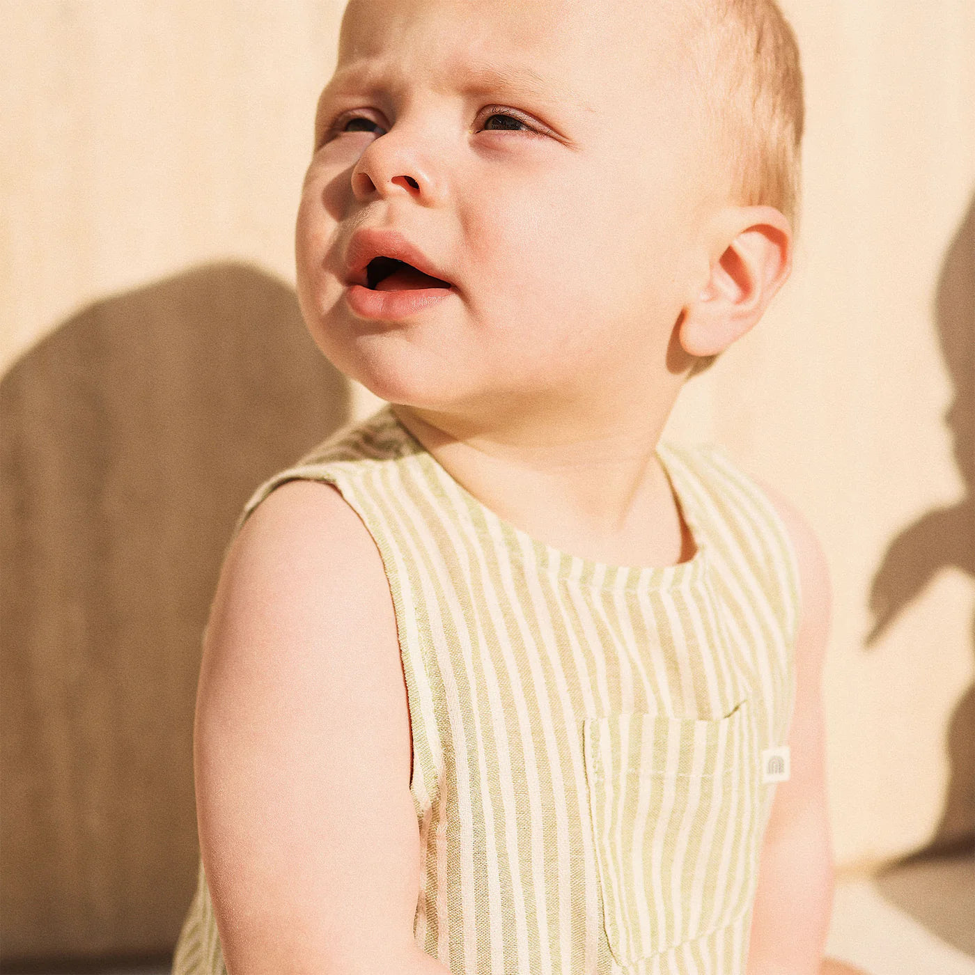 Sleeveless Woven Romper - Sage