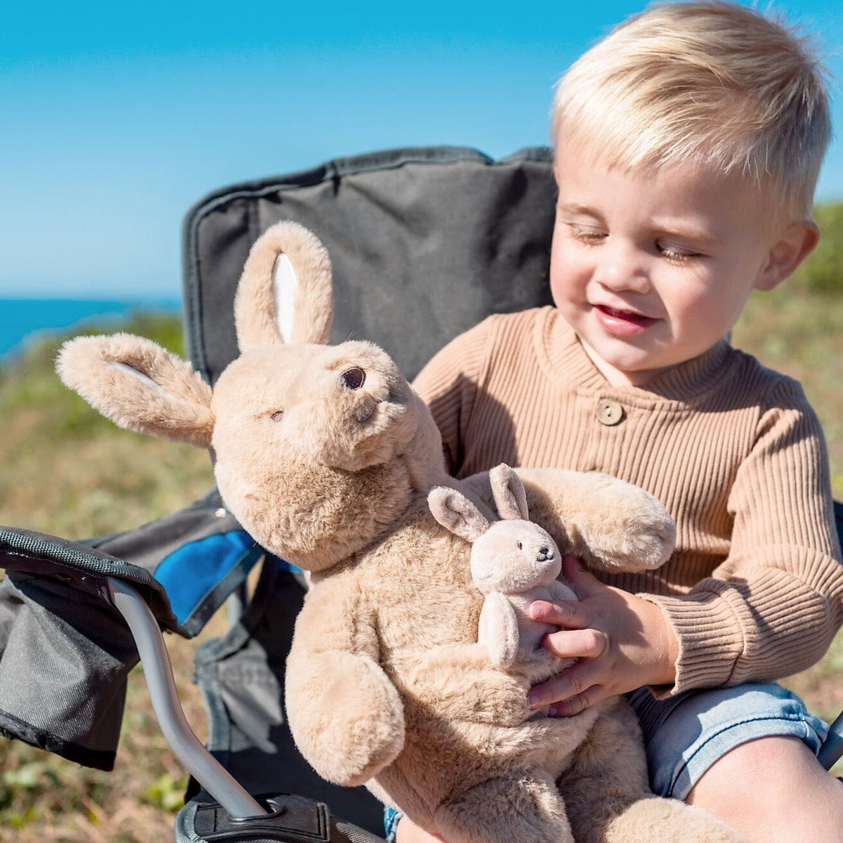 OB Design Kip & Baby Joey Soft Toy