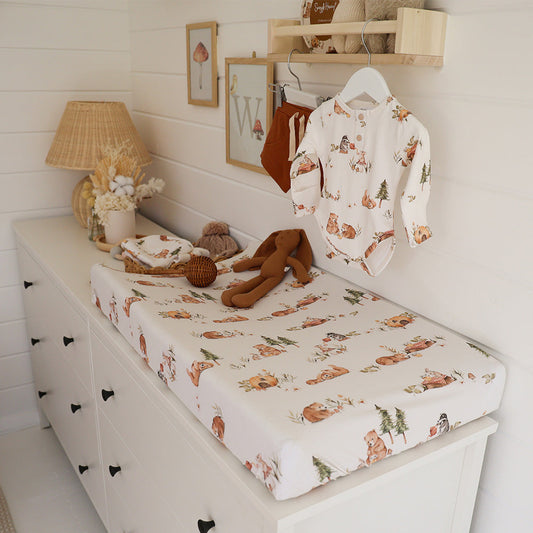 Fitted Bassinet Sheet/ChangePad Cover - Bears