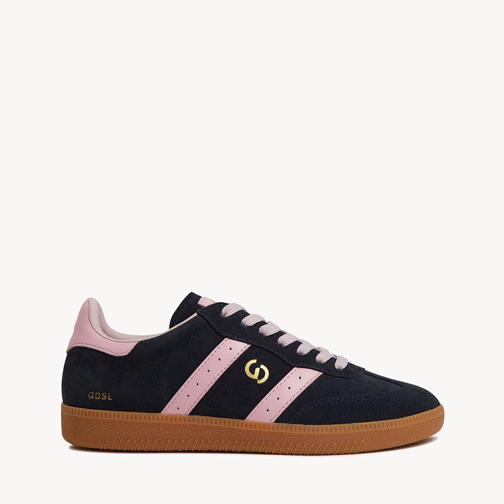 Good Sole Suede Sneaker - Navy/ Pink