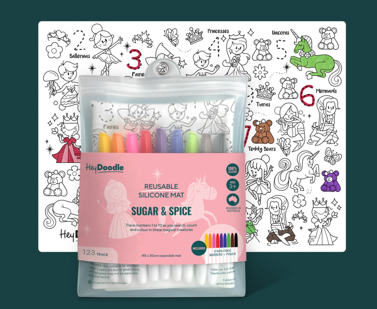 Reusable Silicone Drawing Mat - Sugar & Spice