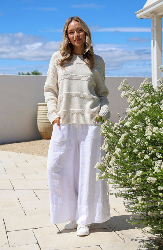 Zoey Knit Jumper - Ice Cream