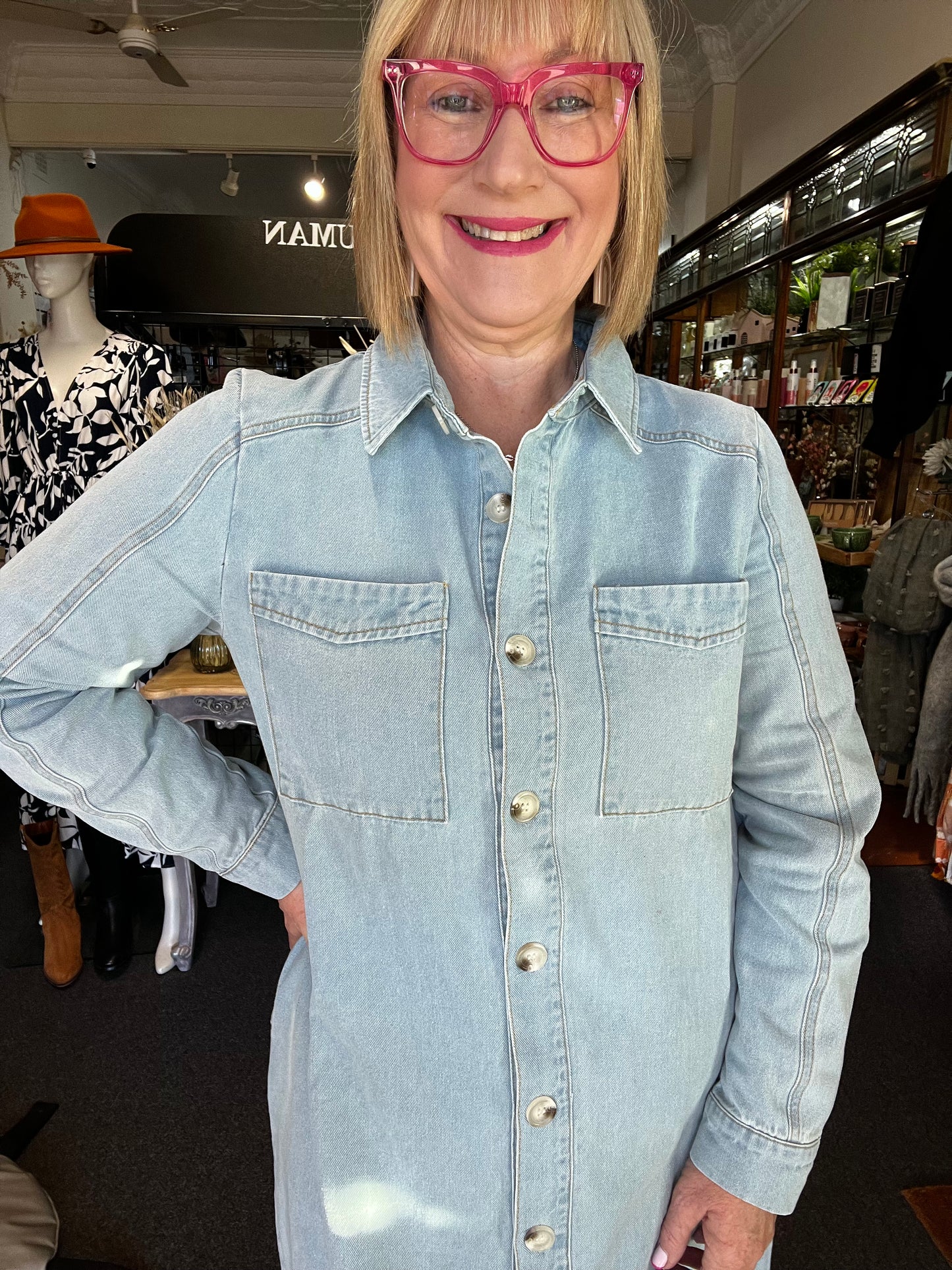 Denim Midi Dress