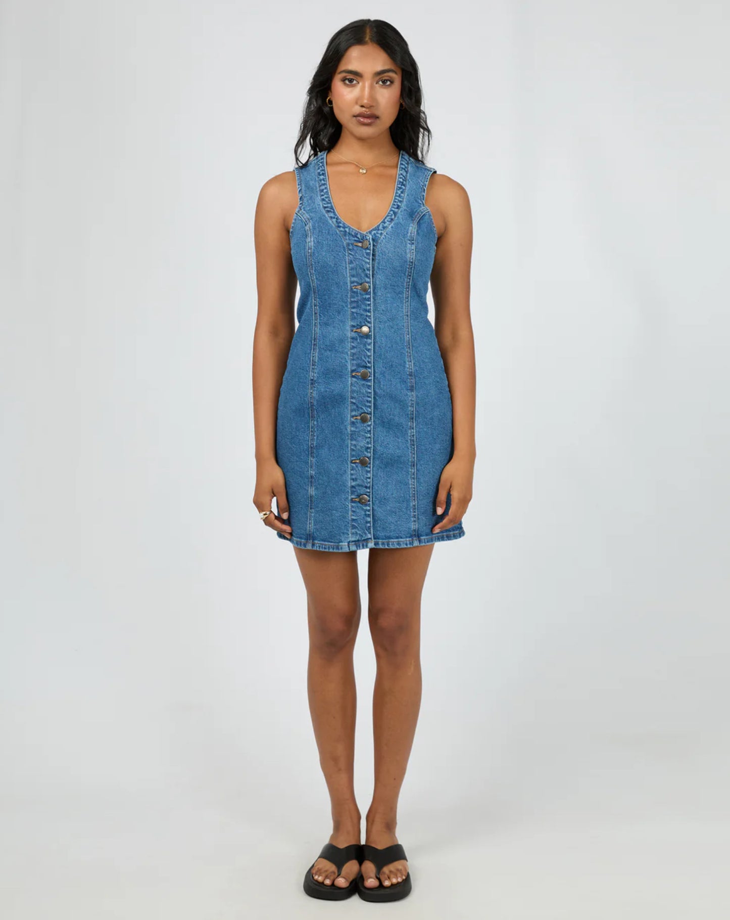 Peta Mini Dress - Heritage Blue