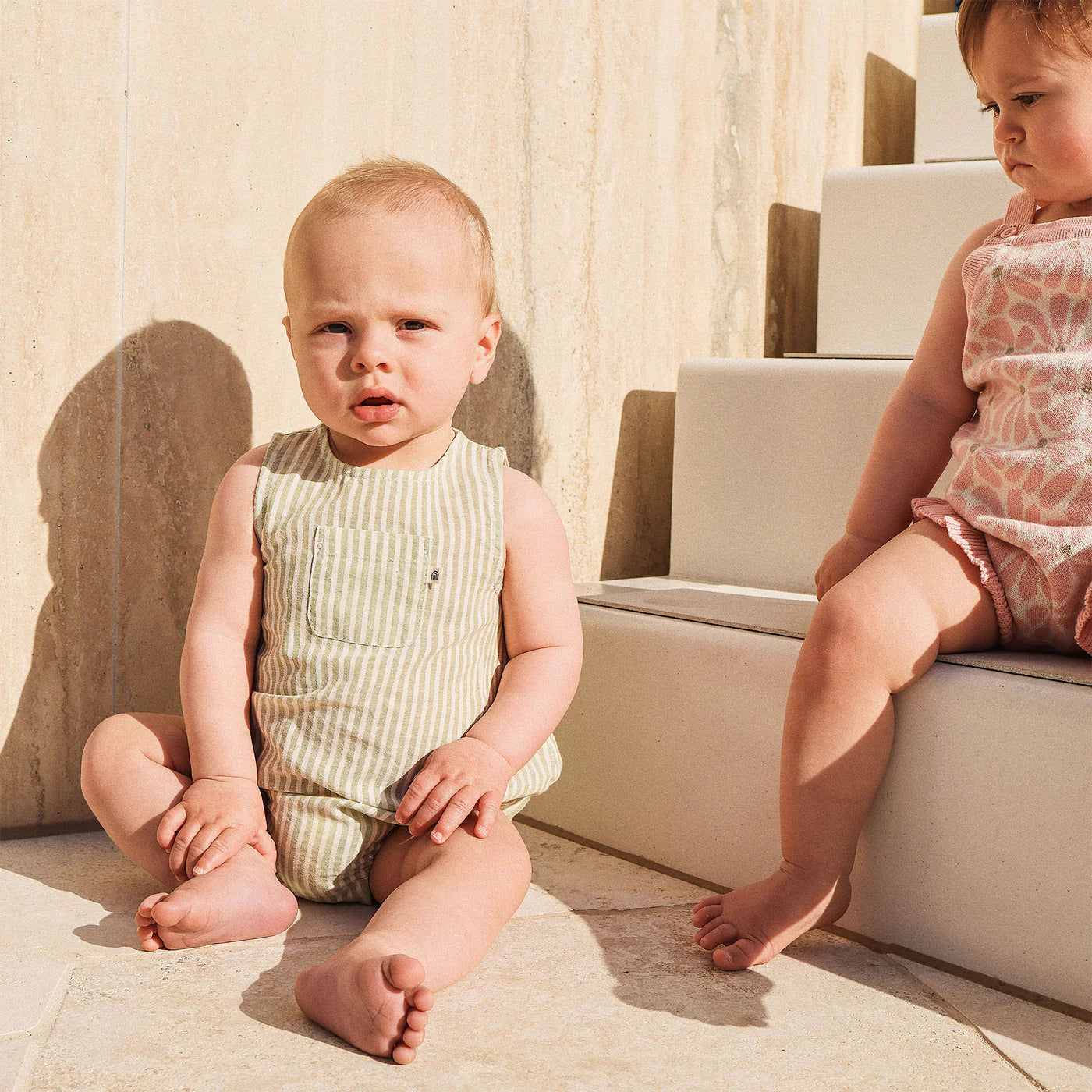 Sleeveless Woven Romper - Sage