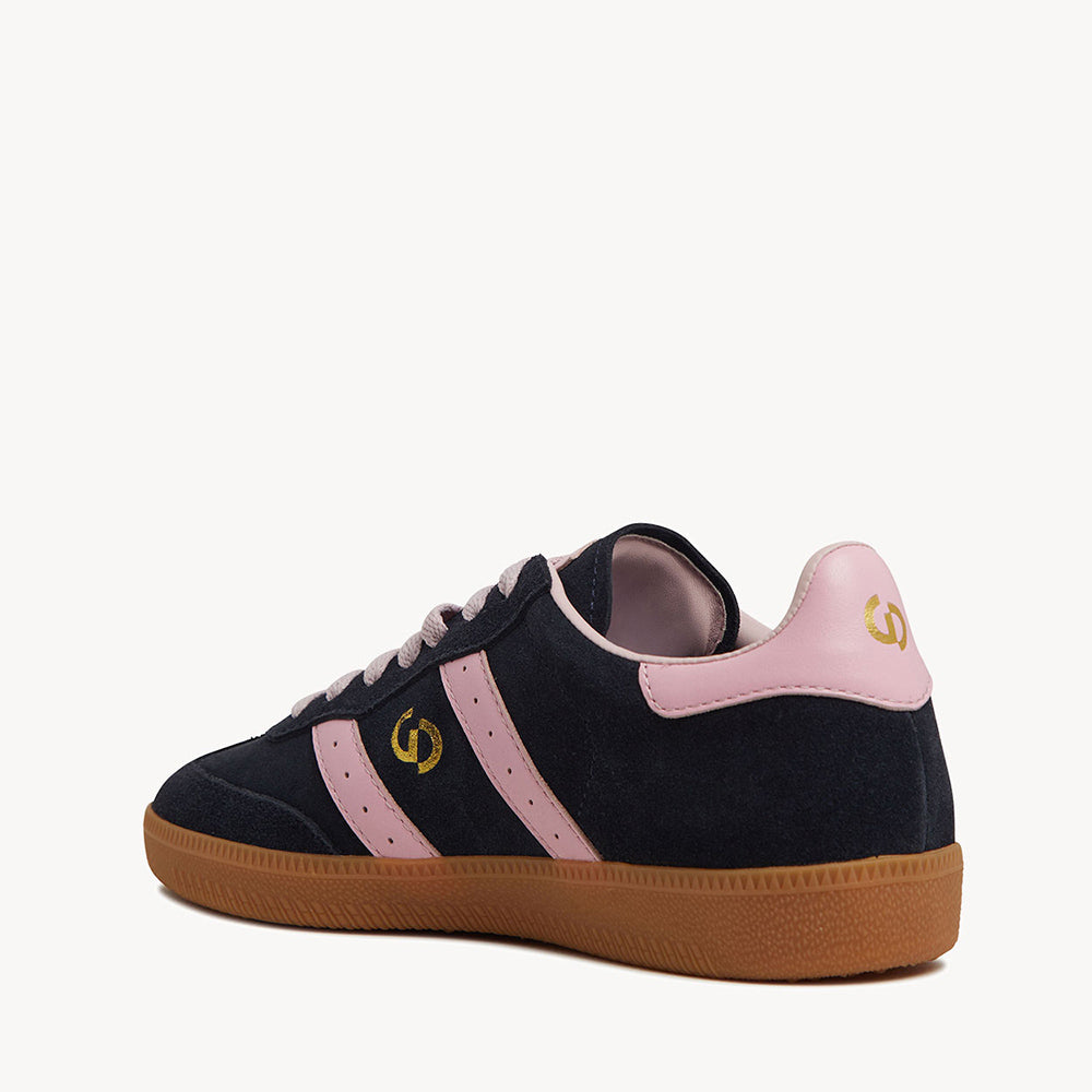Good Sole Suede Sneaker - Navy/ Pink
