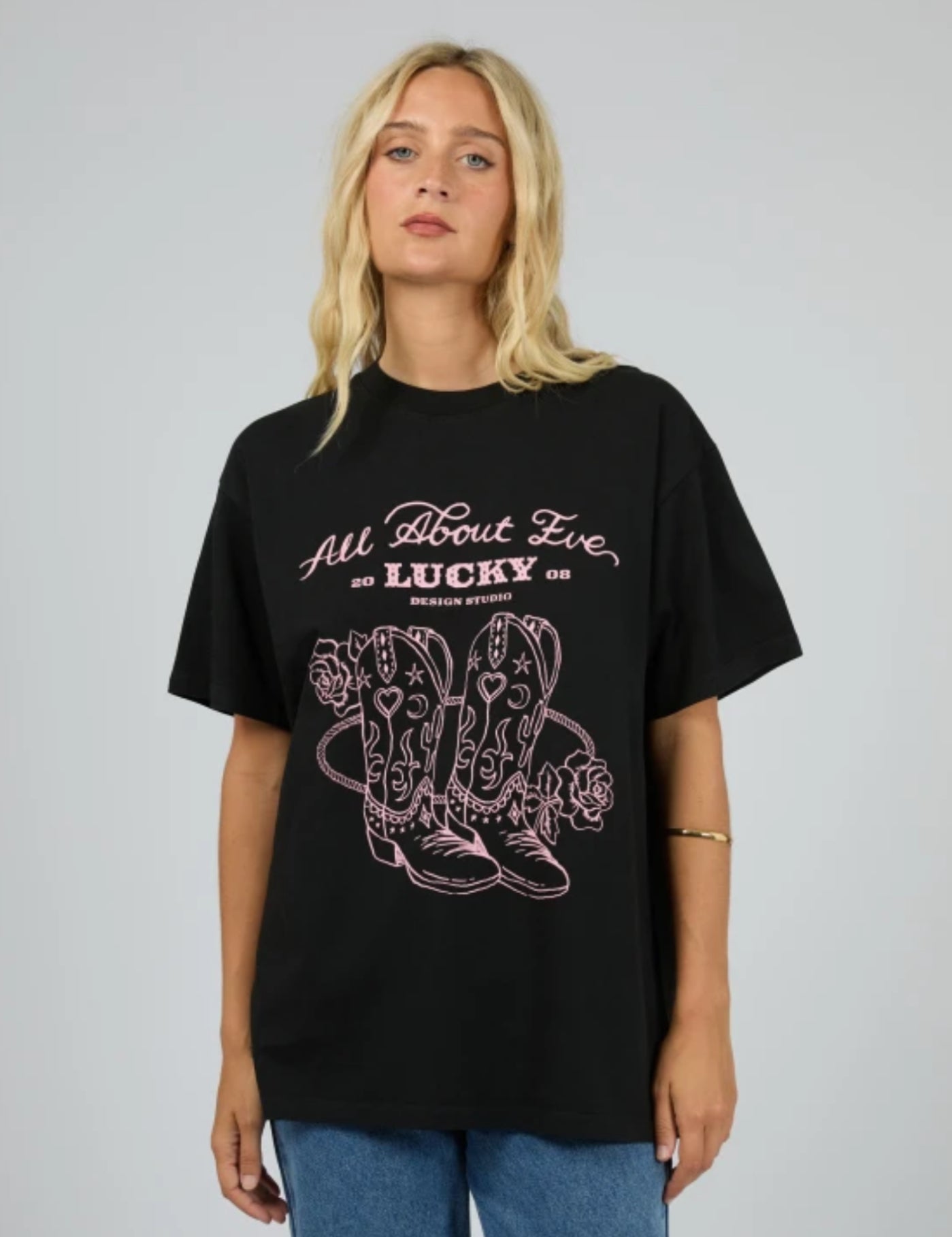 Rodeo Relaxed Tee - Washed Black