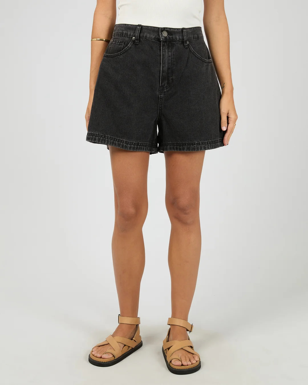 Josie Shorts - Washed Black