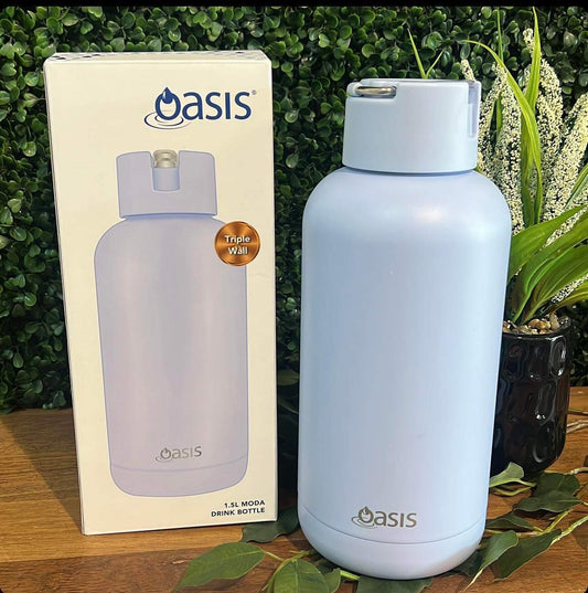 Oasis Insulated Drink Bottle 1.5 Litre-Blue