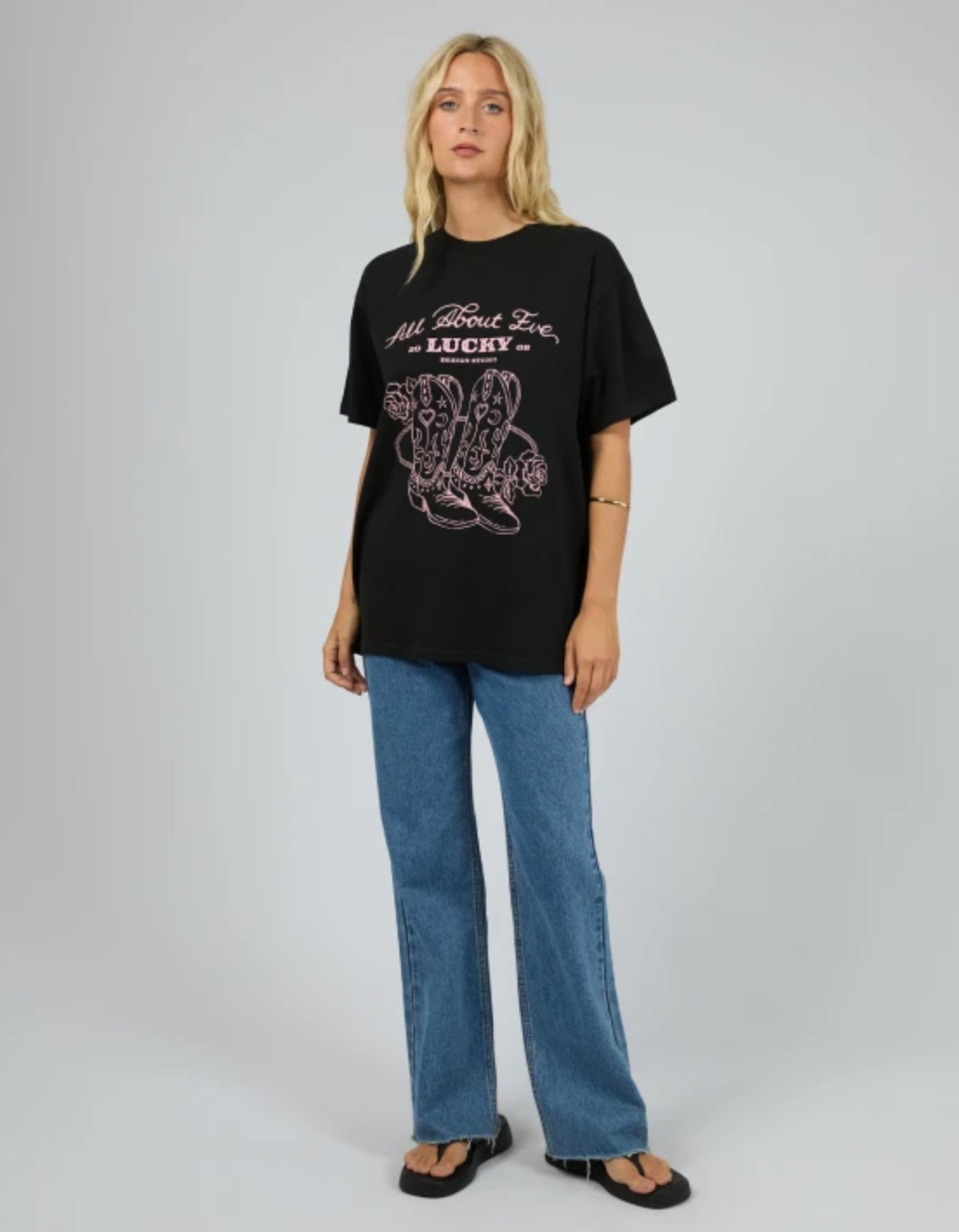 Rodeo Relaxed Tee - Washed Black