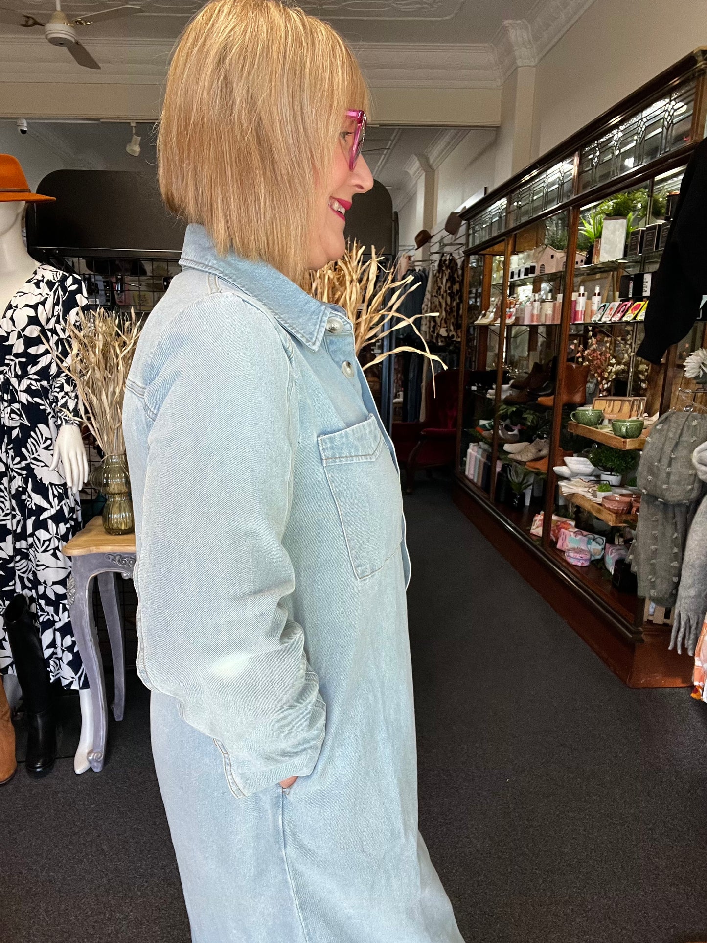 Denim Midi Dress