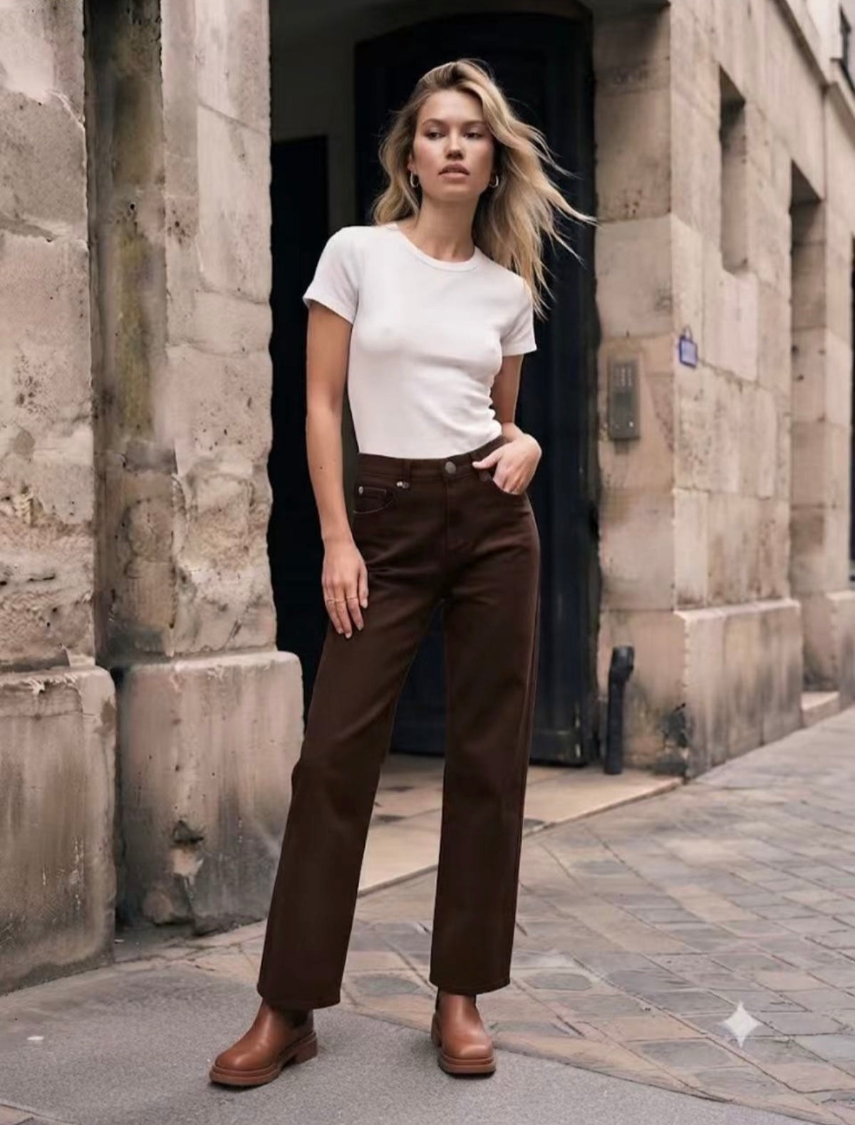 Phoebe Jeans - Chocolate