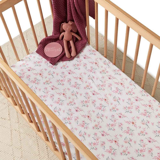 Fitted Cot Sheet - Camille