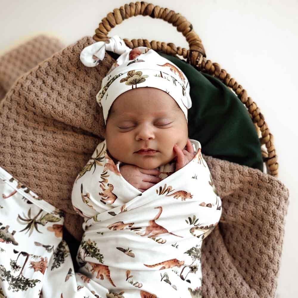 Wrap & Beanie Set - Dino