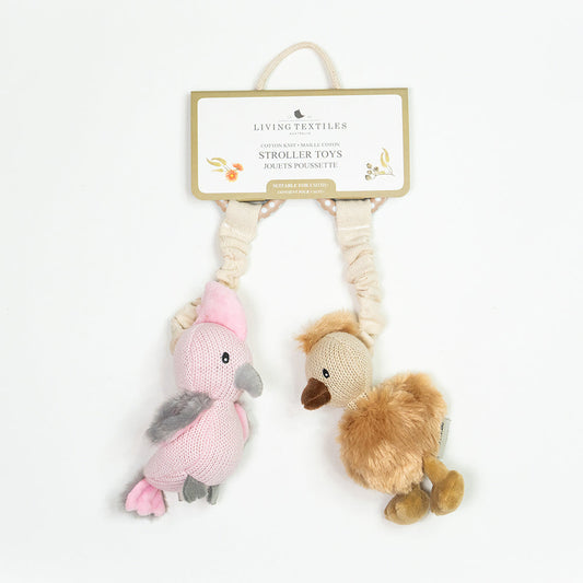 2 Pack Stroller Toys - Galah & Emu