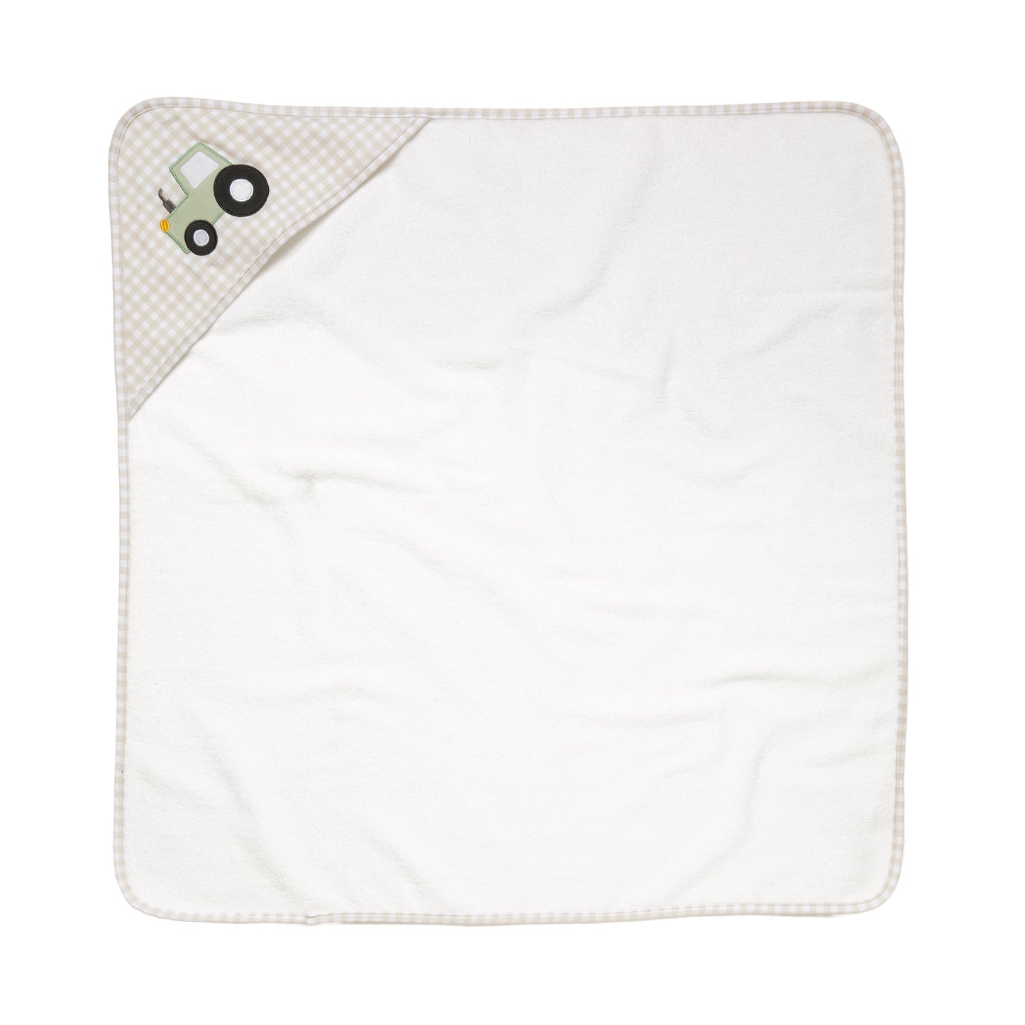 Organic Hooded Towel - Tractor Ride