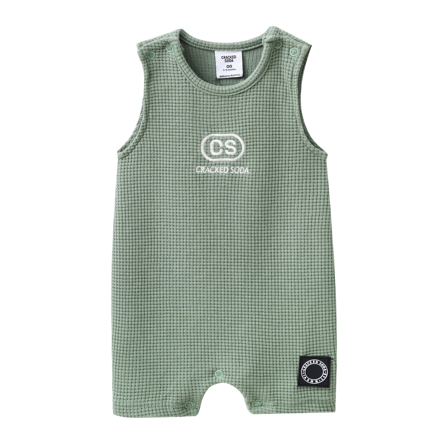 Flint Textured Romper - Olive