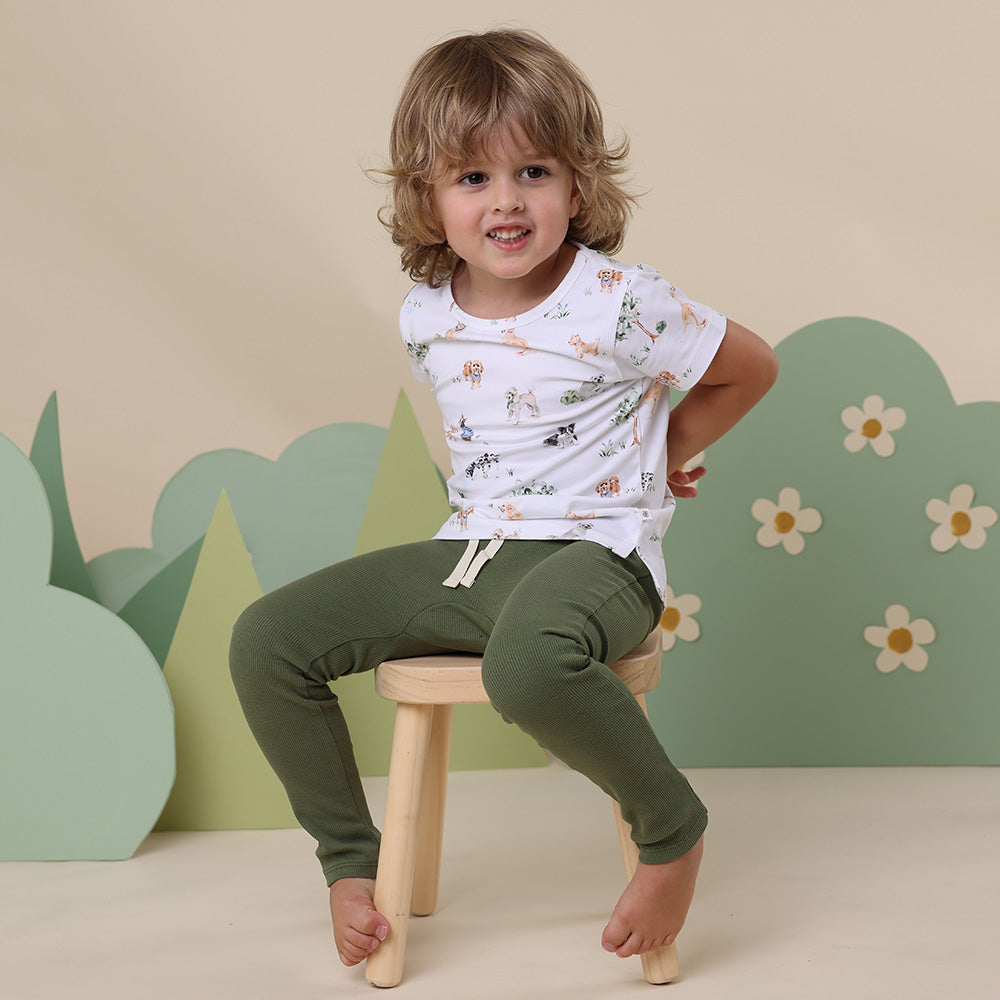 Olive Organic Pants