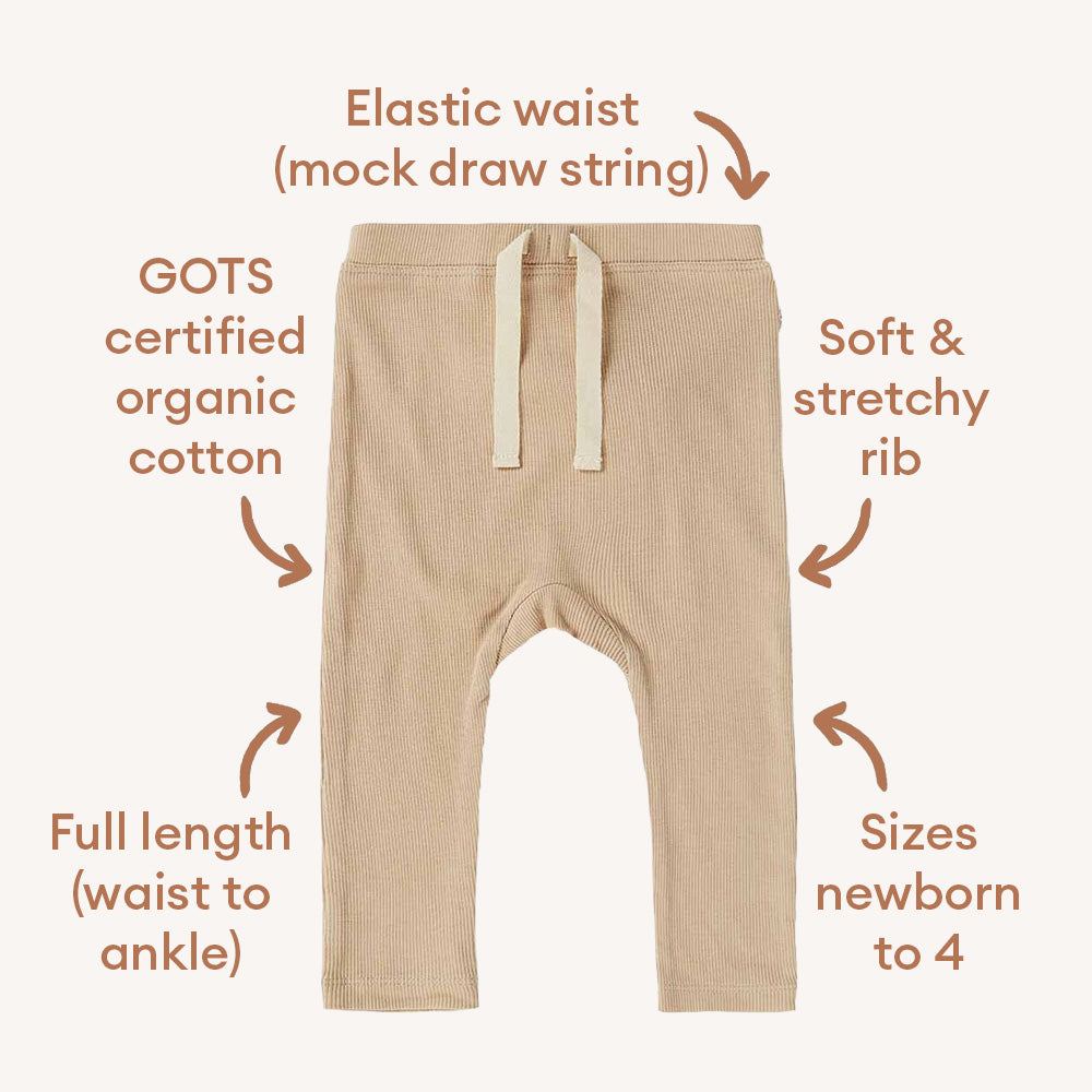 Organic Pants - Pebbles
