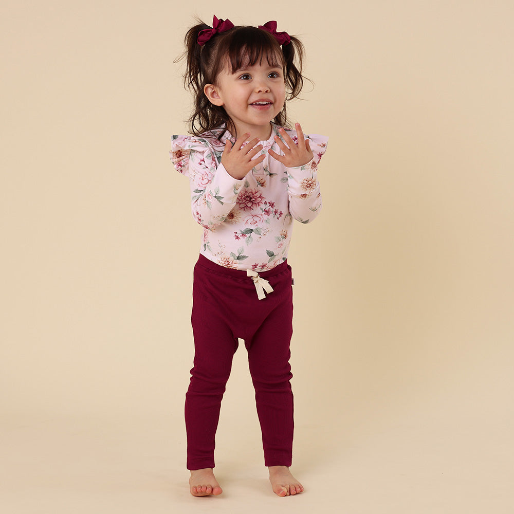 Organic Pants - Rasberry