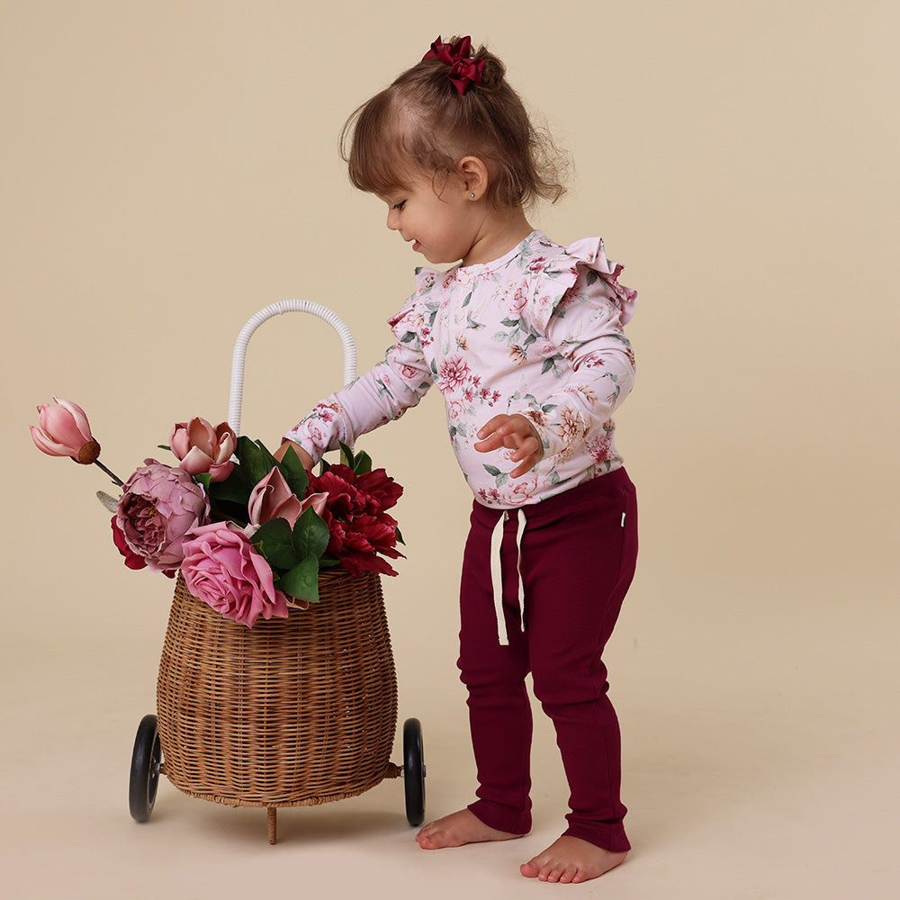 Organic Pants - Rasberry