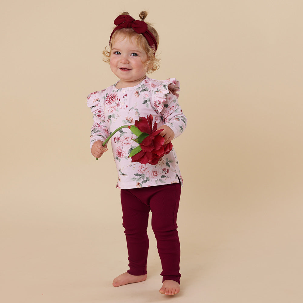 Organic Pants - Rasberry