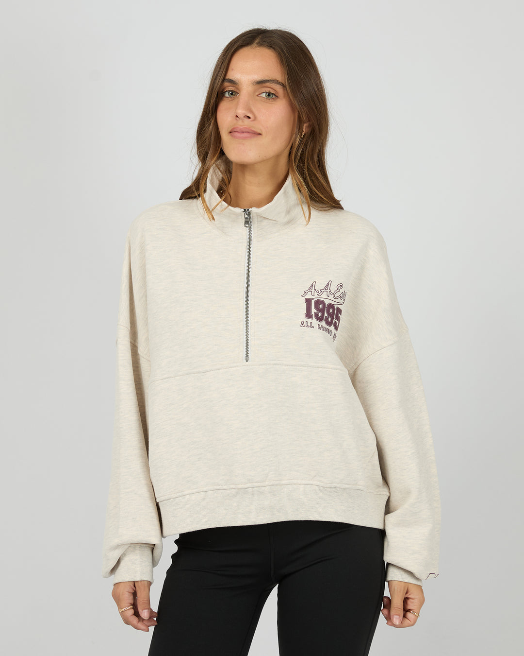 EVE TEAM 1/4 ZIP - Oat