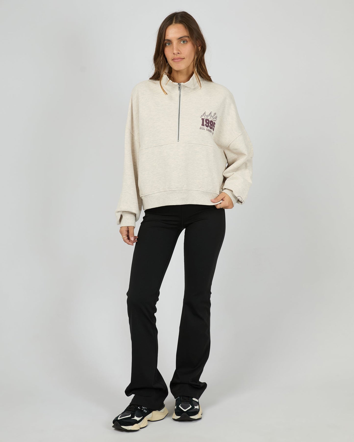 EVE TEAM 1/4 ZIP - Oat