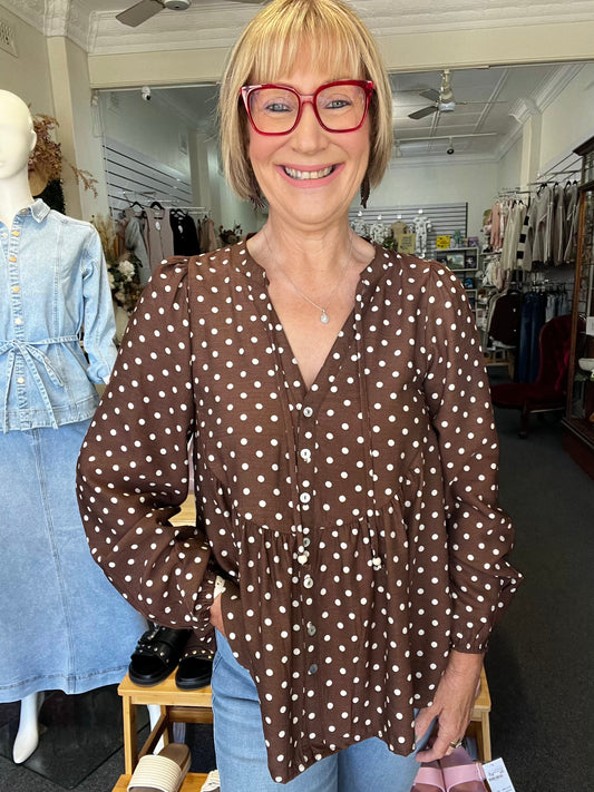 Polka Dot Blouse