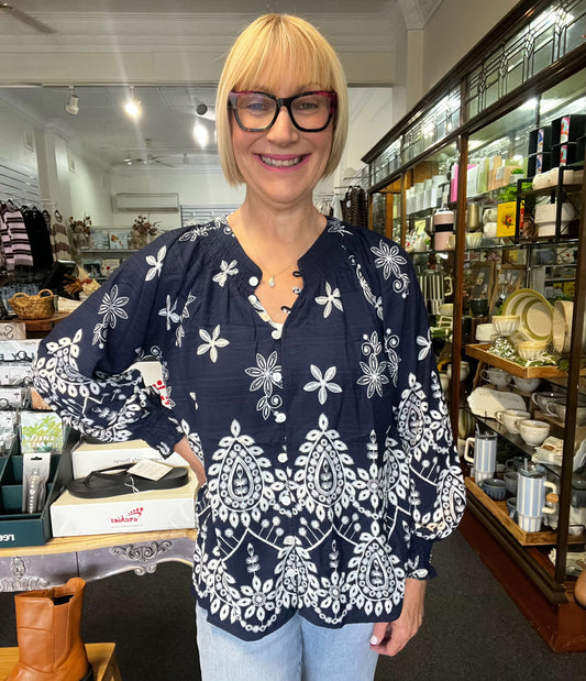 Dani Blouse- Blue