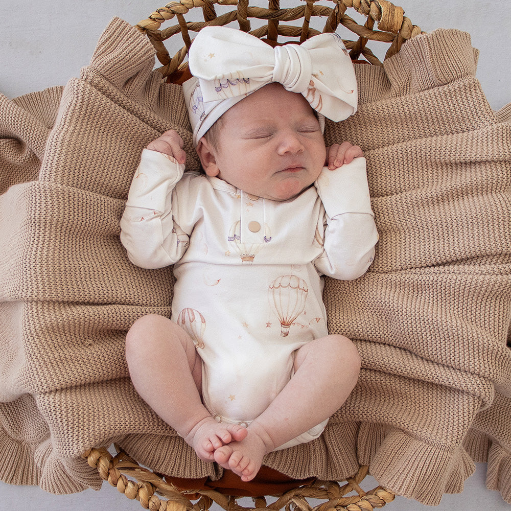 Up & Away Long Sleeve Organic Bodysuit