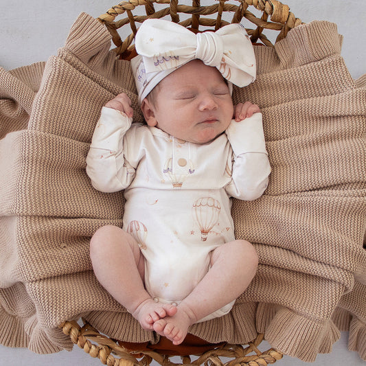 Up & Away Long Sleeve Organic Bodysuit