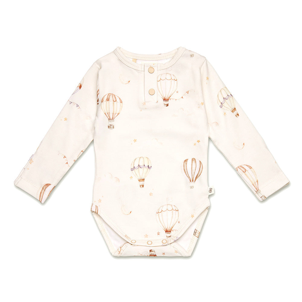 Up & Away Long Sleeve Organic Bodysuit