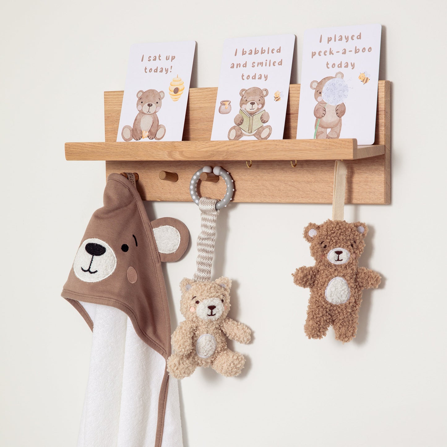 Organic Hooded Towel - Cuddly Bear