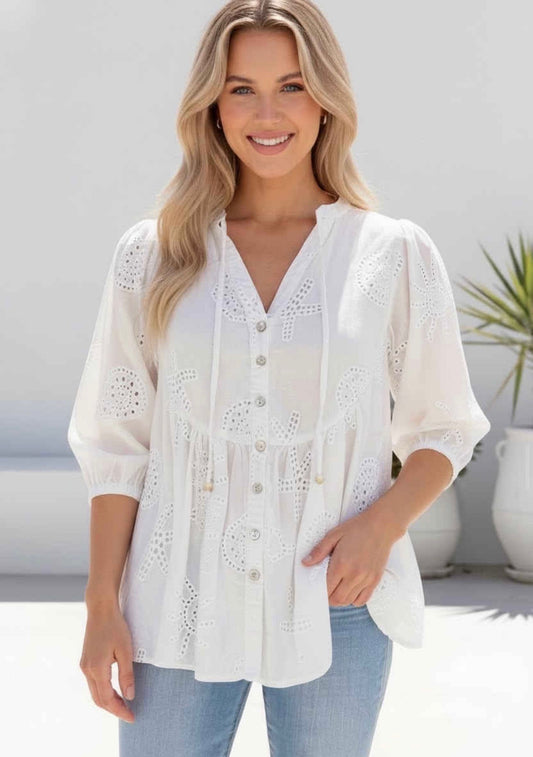 Sunny Blouse - White