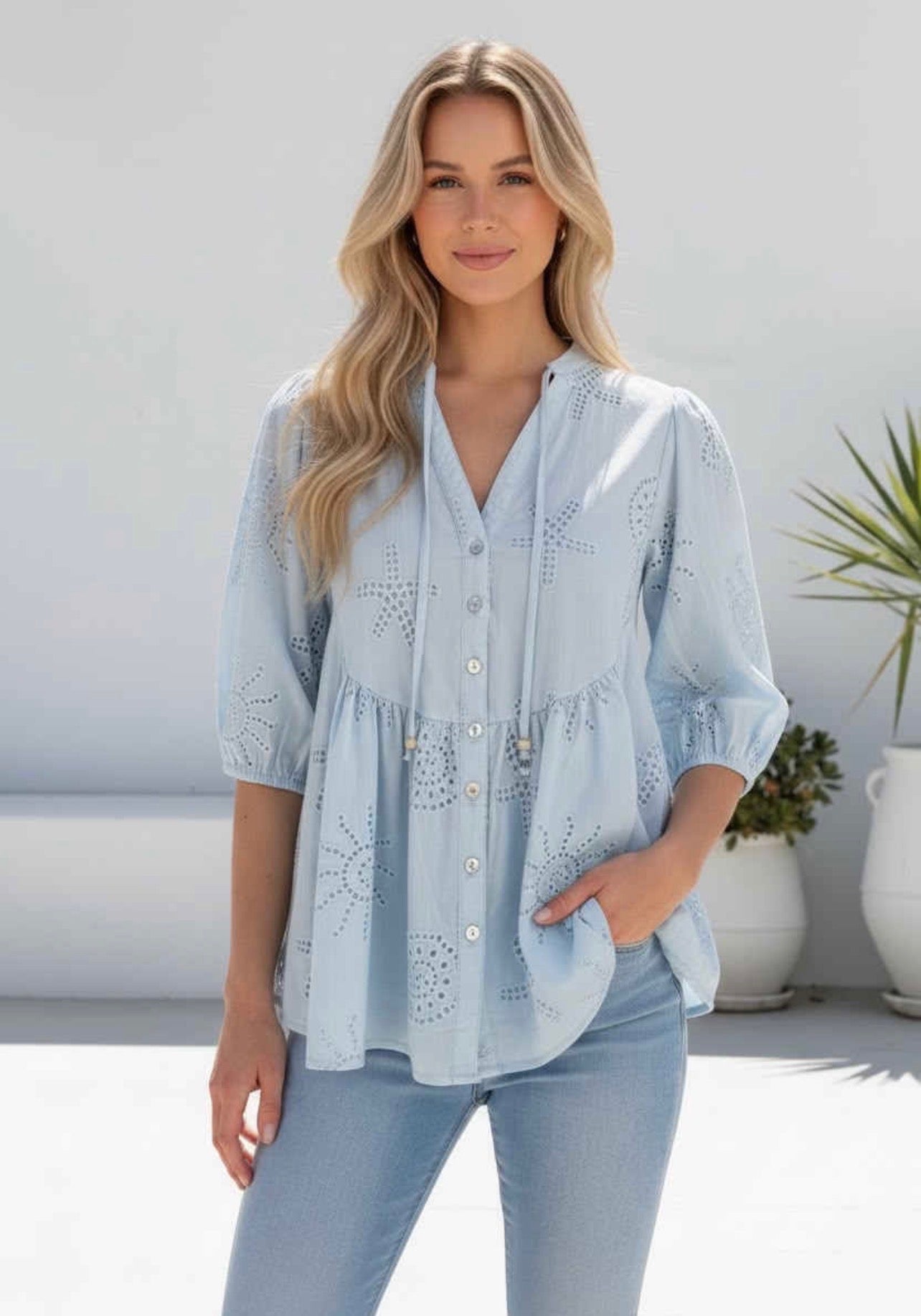 Sunny Blouse - Blue