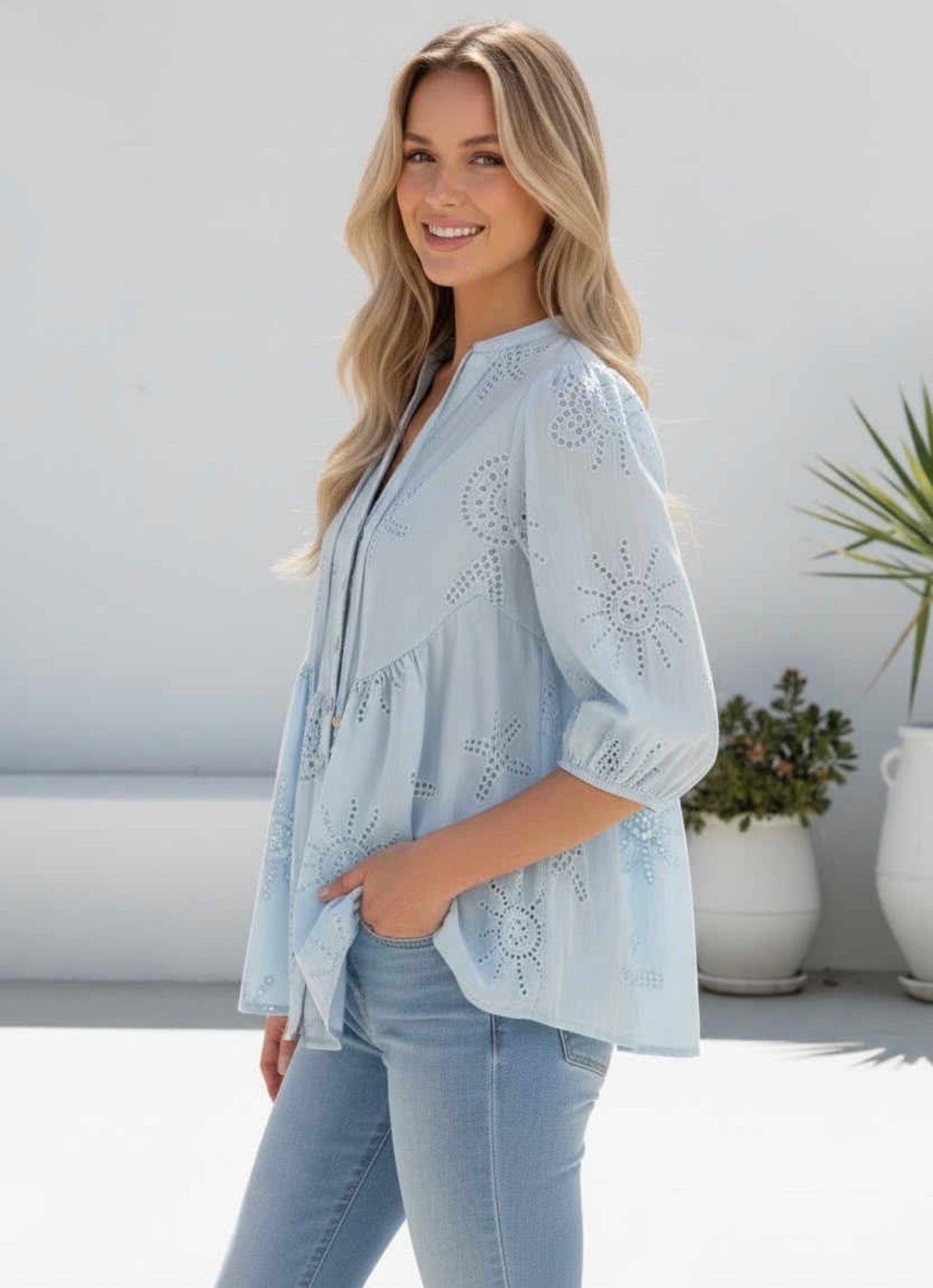 Sunny Blouse - Blue