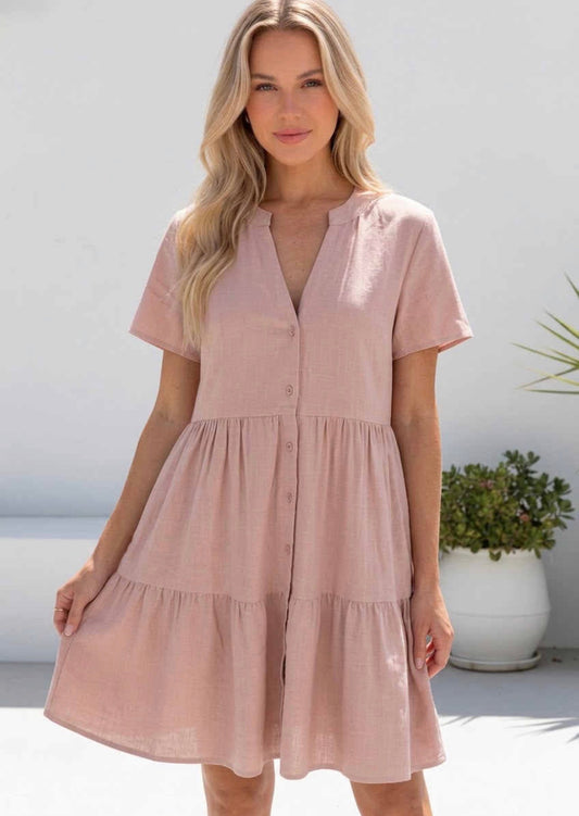 Cami Mini Dress - Dusty Pink