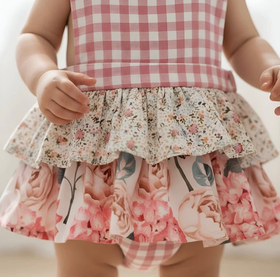 Frilled Playsuit - Blossom