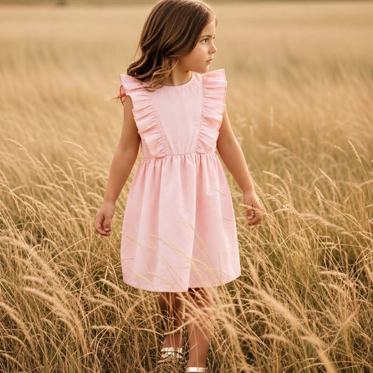 Florence Girls Dress - Pink
