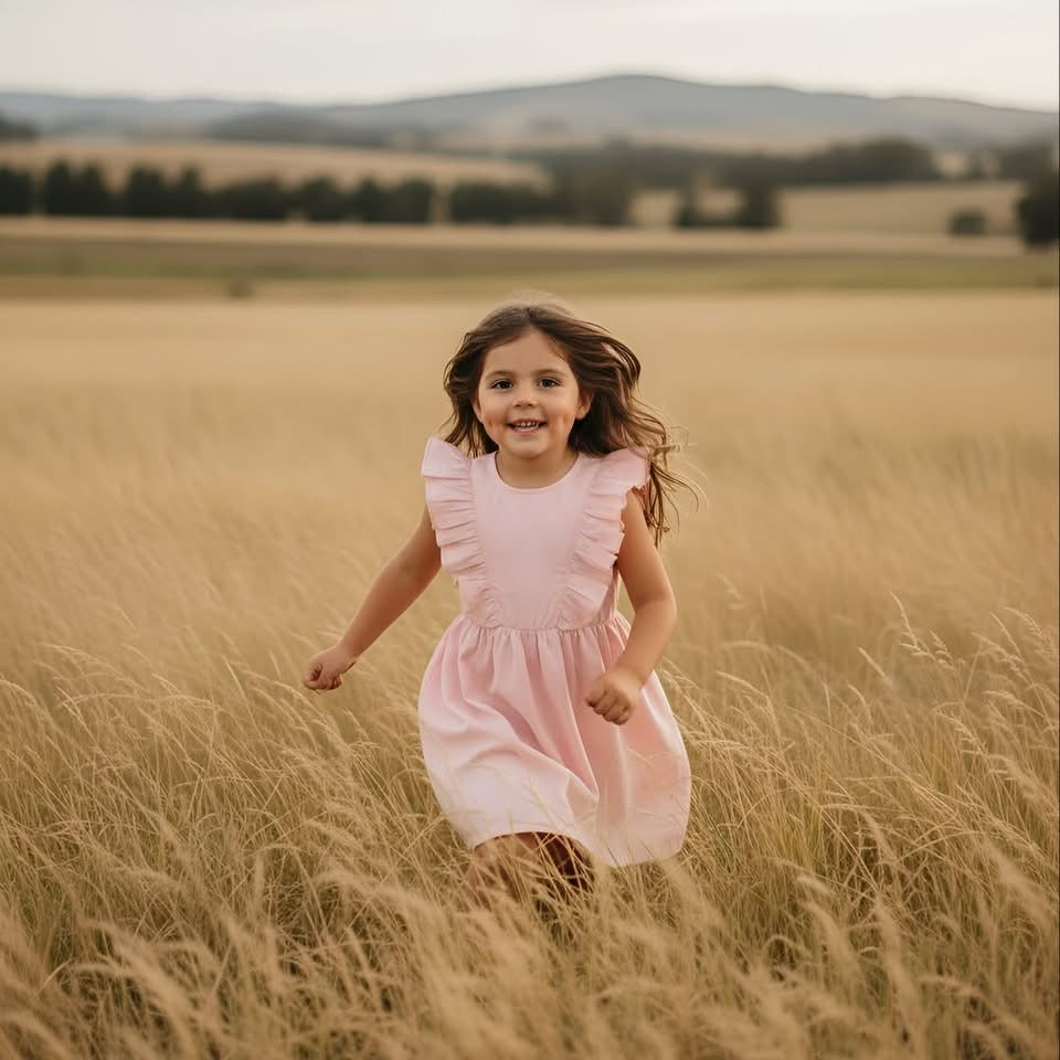 Florence Girls Dress - Pink
