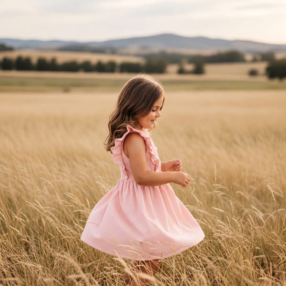 Florence Girls Dress - Pink