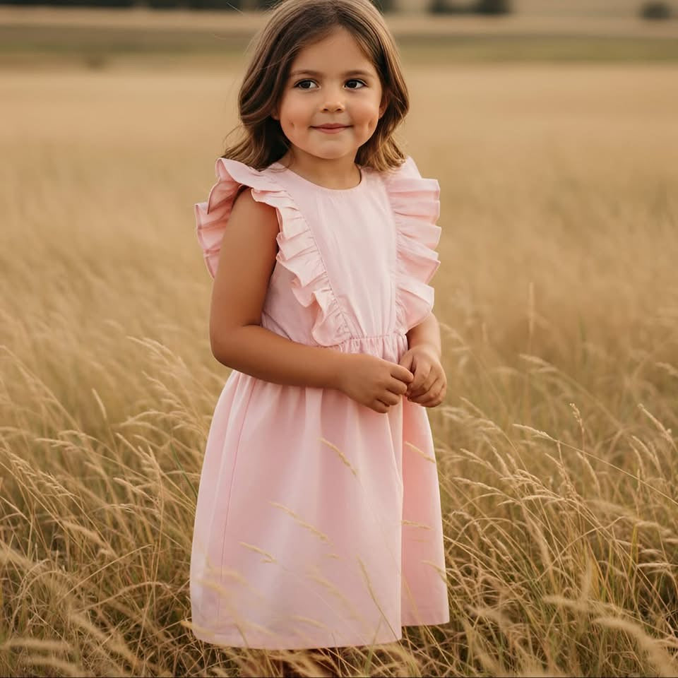 Florence Girls Dress - Pink