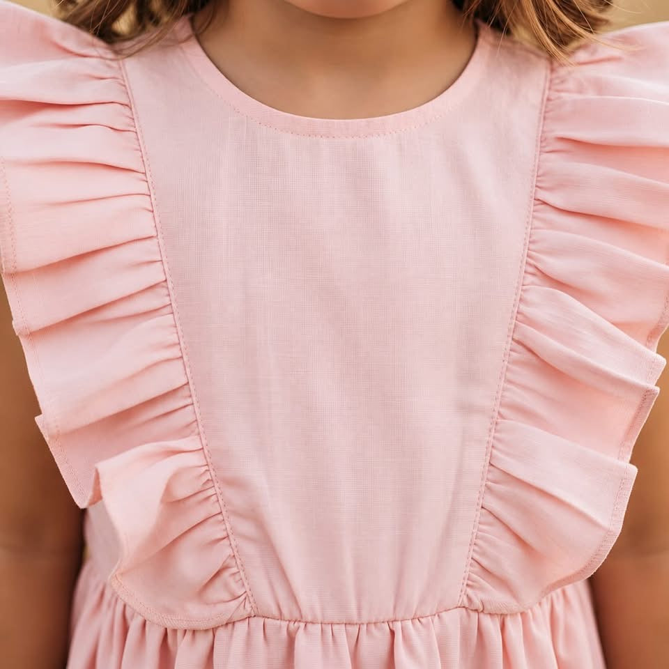 Florence Girls Dress - Pink