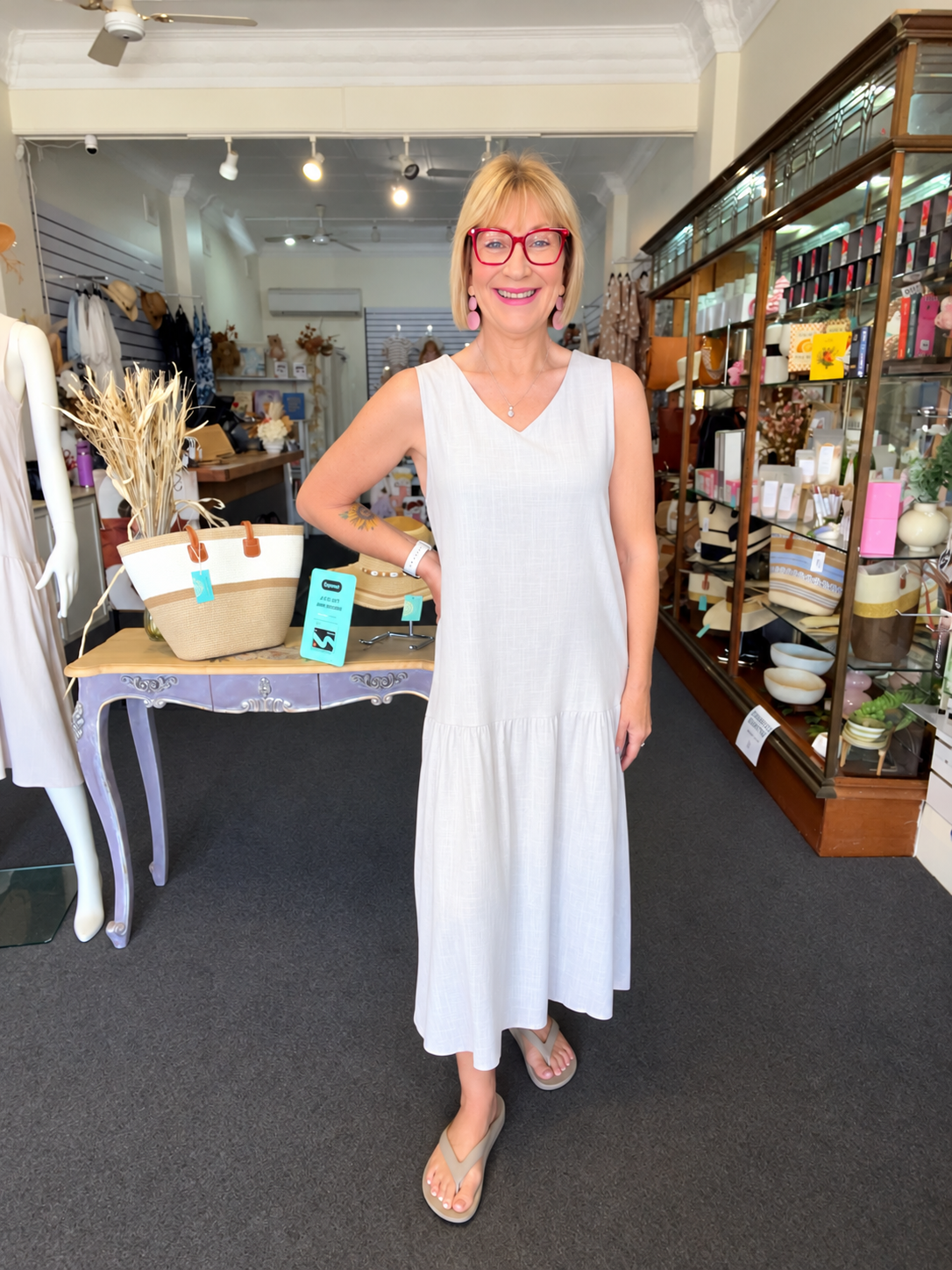 Tessa Maxi Dress - Oatmeal