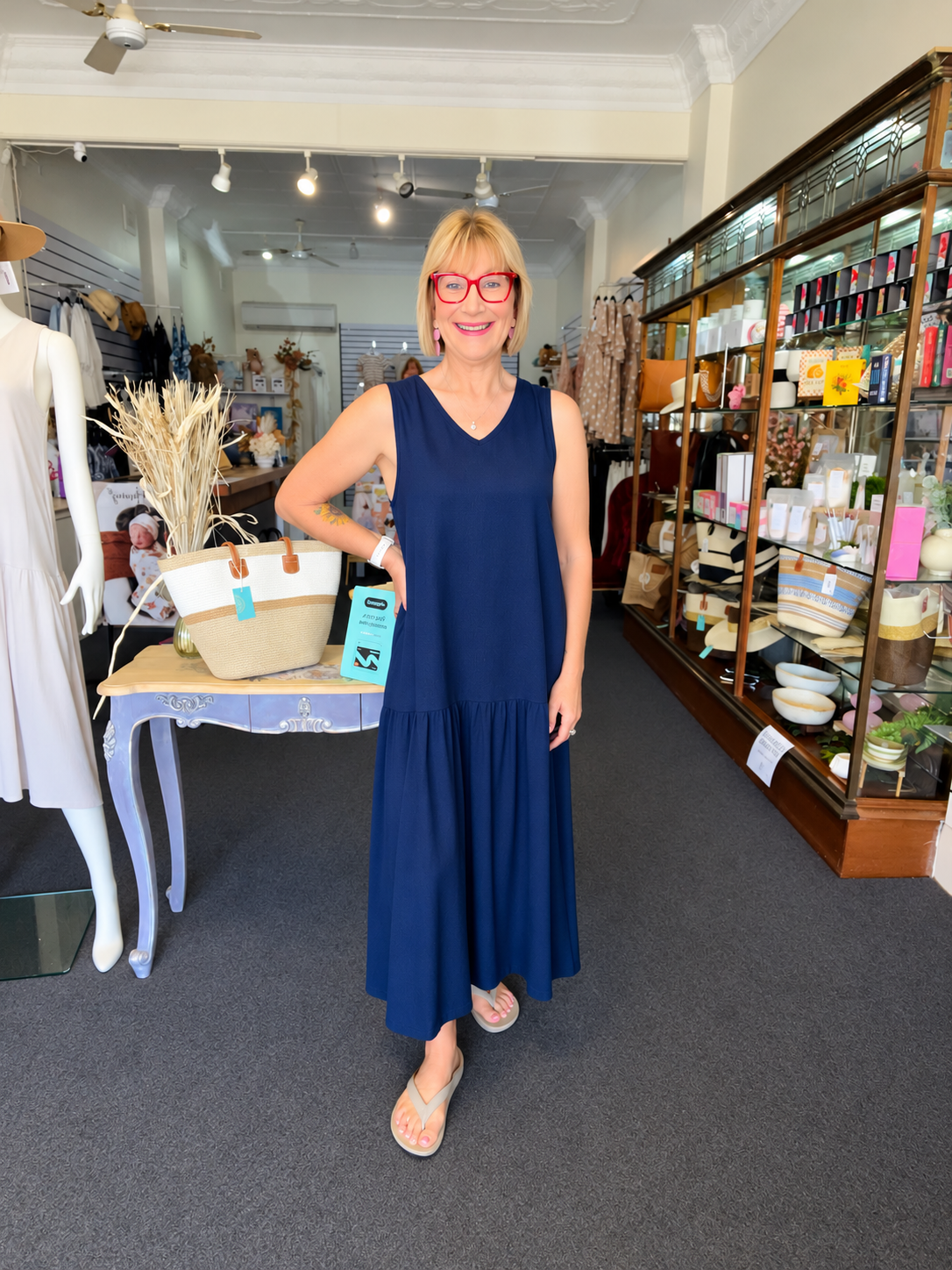 Tessa Maxi Dress - Navy