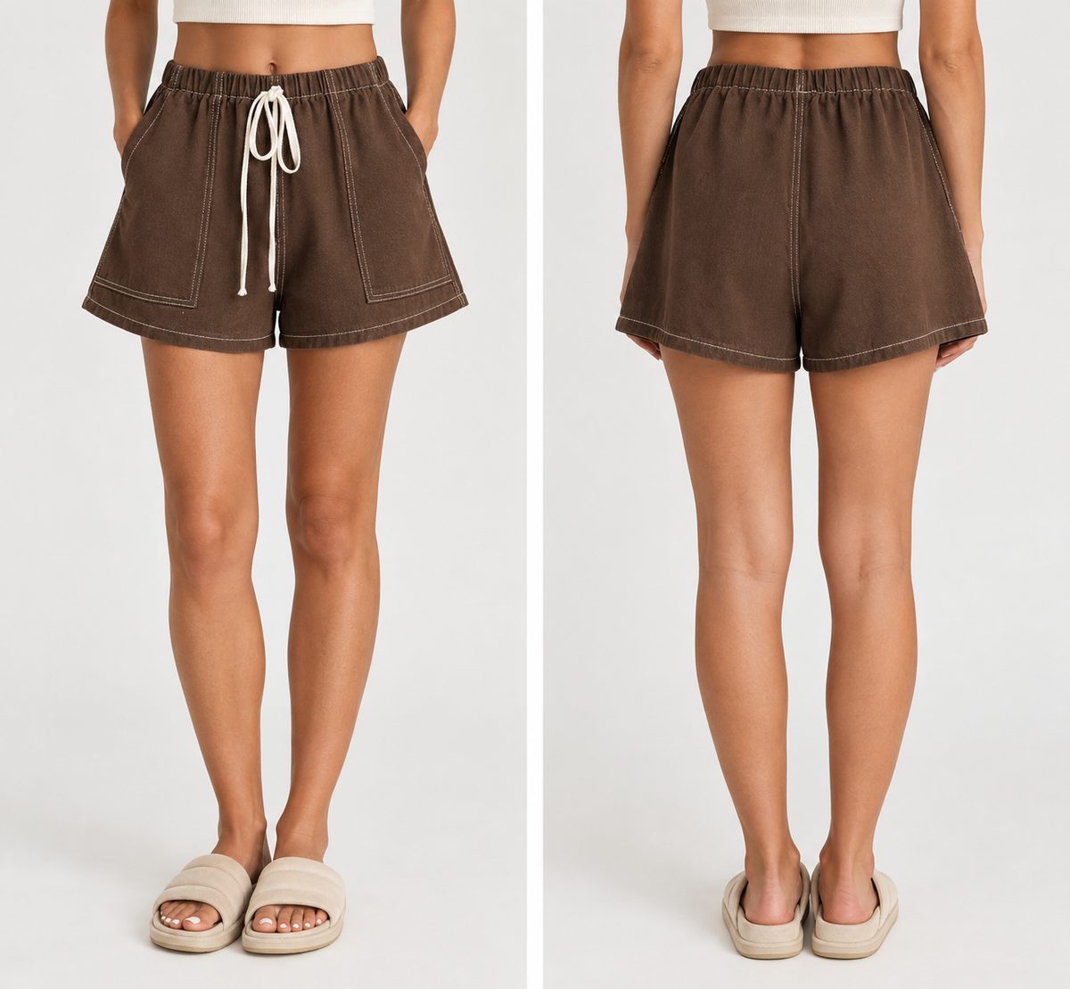 Choc Denim Shorts