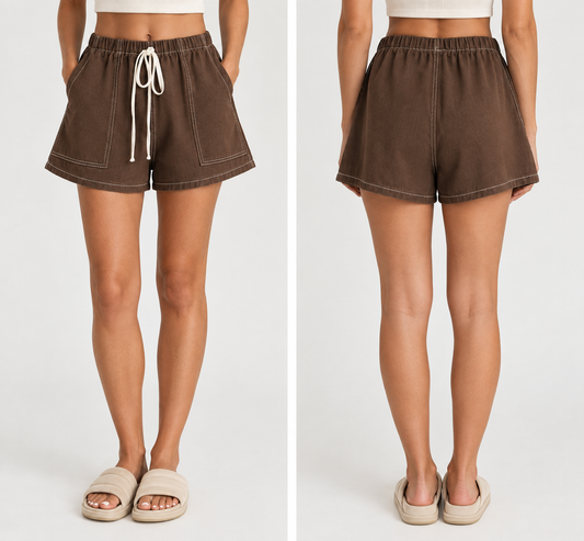 Choc Denim Shorts