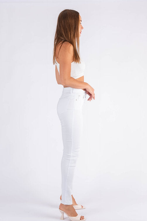 Crystal Stretch Jeans - White 